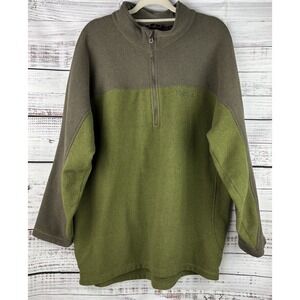 Marmot Drop Line 1/2‎ Zip Pullover Sweater Fleece Army Forest Green XXL